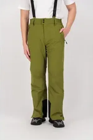 Killtec Skihose KSW 308 MN SKI PNTS mit Schneefang, Kantenschutz und abnehmbaren Trägern grün S