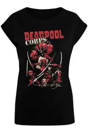 Absolute Cult T-Shirt Damen Ladies Deadpool - Family Corps T-Shirt (1-tlg) schwarz 5XL