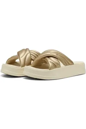 PUMA Leadcat Platform Metallic Sandalen Damen Sandale beige|goldfarben 40,5 EU