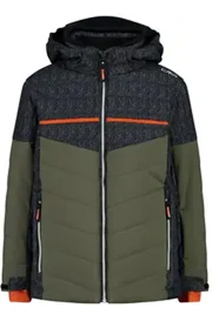 CMP Skijacke Jungen Skijacke Kid Jacket Snaps Hood 33W0084 grün 116