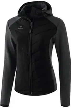 Erima Trainingsjacke Steppjacke Damen Softshelljacken Damen Kapuze schwarz 34