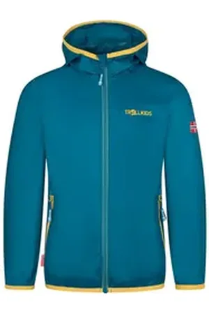 TROLLKIDS Regenjacke KIDS TROLLTUNGA JACKET leicht & klein verpackbar & wasserdicht blau 128