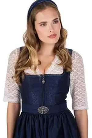 MARJO Dirndl Midi Dirndl 2tlg. - SEßLACH - marine 30