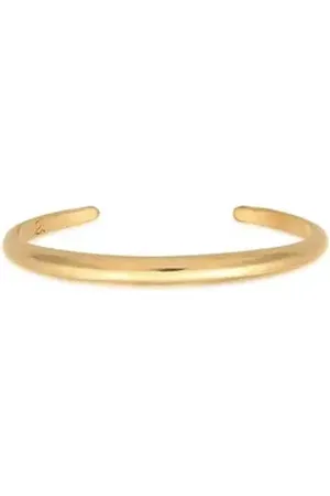 Elli Premium Armreif Armreif Offen Rund Glänzend Unisex 925 Silber goldfarben