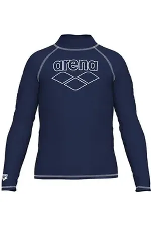 Arena Funktionsshirt UNISEX JR RASH VEST L/S GRAPHIC NAVY-WHITE 140