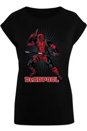 Absolute Cult T-Shirt Damen Ladies Deadpool - Gun Sword Burst T-Shirt (1-tlg) schwarz XL