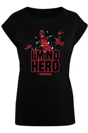Absolute Cult T-Shirt Damen Ladies Deadpool - I Am No Hero T-Shirt (1-tlg) schwarz 5XL