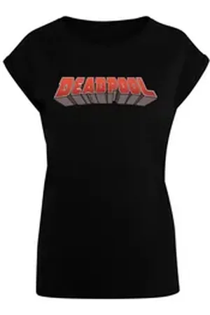 Absolute Cult T-Shirt Damen Ladies Deadpool - Text Logo T-Shirt (1-tlg) schwarz L