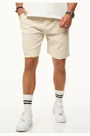 Carisma Shorts mit Gummibund & Tunnelzug Herren Kurze Hose Shorts Bermuda Sweatshorts Regular-Fit beige L
