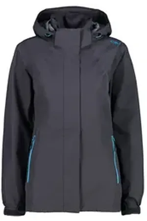 CMP Regenjacke Damen Regenjacke WOMAN JACKET ZIP HOOD 32X5826 grau 50
