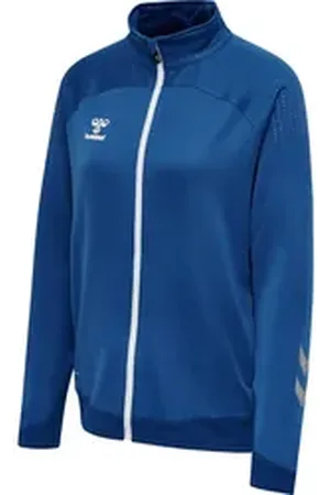 Hummel Trainingsjacke Damen Trainingsjacke Lead Poly Zip Jacket 211854 blau XS