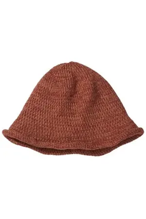 hessnatur Strickmütze Betterrecycling aus Bio-Baumwolle mit Kapok (1-St) braun