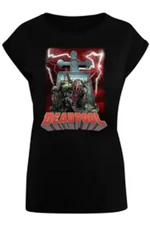 Absolute Cult T-Shirt Damen Ladies Deadpool - Grave T-Shirt (1-tlg) schwarz XL