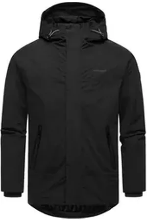 Ragwear Winterjacke Hatar Wasserdichte Herren Outdoorjacke mit großer Kapuze schwarz XXL (56)