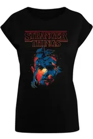 Absolute Cult T-Shirt Damen Ladies Stranger Things - DemoCave T-Shirt (1-tlg) schwarz L