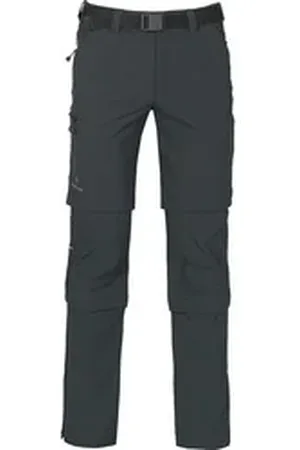 Bergson Outdoorhose QUEENSLAND Doppel Zipp-Off mit T-ZIPP Herren Wanderhose, vielseitig, pflegeleicht, Normalgrößen, dunkel grau grau normal | 52