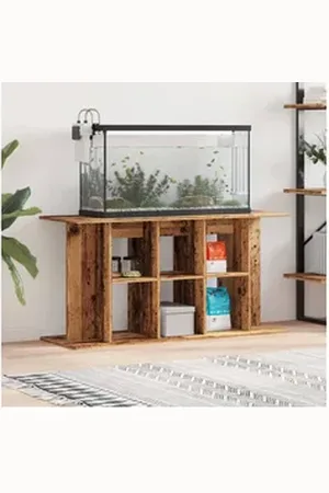 vidaXL Aquariumunterschrank Aquariumständer Altholz-Optik 120x40x60 cm Holzwerkstoff