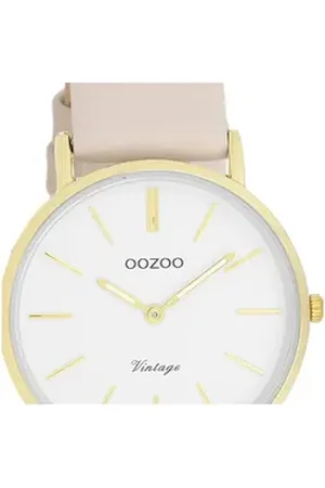 Oozoo Quarzuhr Unisex Armbanduhr Vintage, (Analoguhr) braun