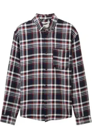 TOM TAILOR Denim Langarmhemd blau S