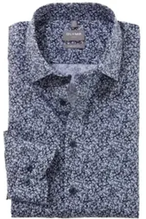 Olymp Langarmhemd blau 43
