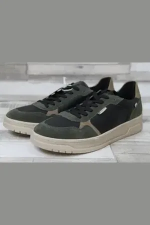 Rieker Evolution Herren Schnürhalbschuh schwarz/grün Schnürschuh 42