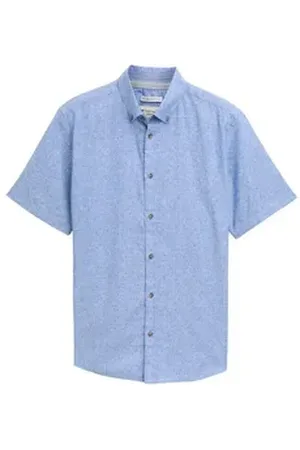 TOM TAILOR Kurzarmhemd blau XXXL