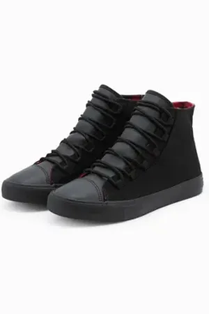 Ombre Clothing Herren-Turnschuhe aus kom Sneaker schwarz 40 EU