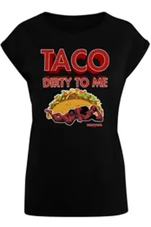 Absolute Cult T-Shirt Damen Ladies Deadpool - Taco Dirty To Me T-Shirt (1-tlg) schwarz 5XL