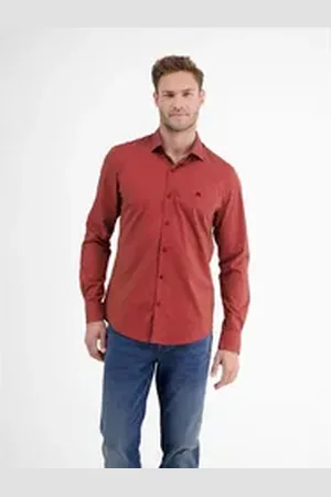 Lerros Langarmhemd rot XXXL