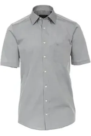 Casa Moda Kurzarmhemd KENT COMFORT FIT NOS silberfarben 50