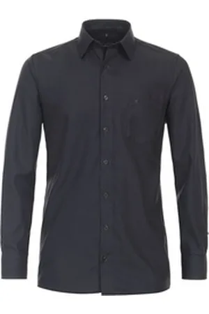 Casa Moda Businesshemd Businesshemd uni schwarz 51