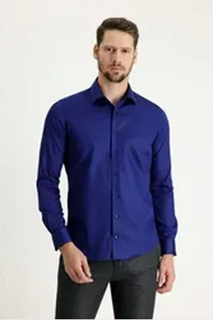 Kiğılı Businesshemd Non Iron Shirt blau L