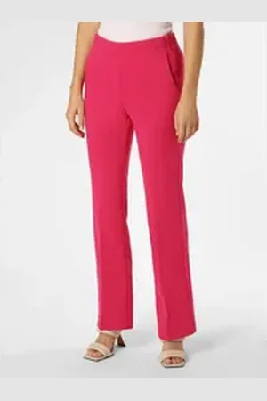 Oui Bundfaltenhose rosa 42