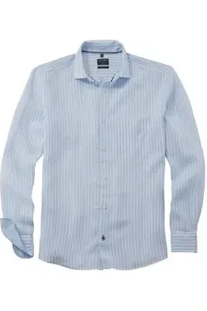 Olymp Langarmhemd blau M