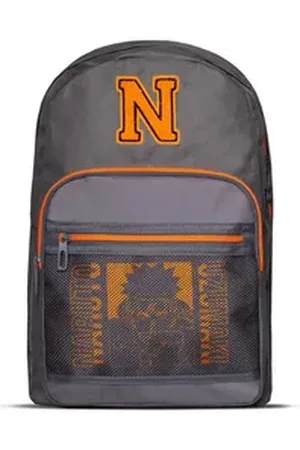 Difuzed Naruto Rucksack Varsity Backpack, Uzumaki Anime Manga grau