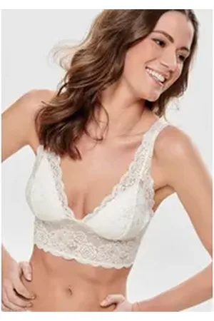 ONLY Spitzentop ONLCHLOE LACE BRA NOOS ACC weiß L (40)