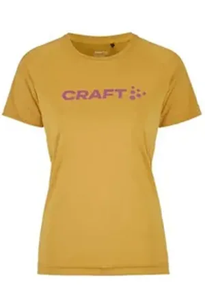Craft T-Shirt Damen T-Shirt Core Essence Logo Tee W 1911785 gelb XS
