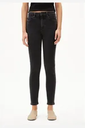 Armedangels Slim-fit-Jeans TILLAA Damen (X-Stretch, 1-tlg., Skinny Fit) true black washed schwarz 32