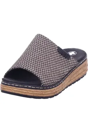 Rieker FSK Damen Sandalen Pantolette schwarz 43 EU