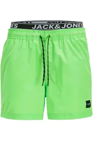 JACK & JONES Badeshorts JPSTMAUI JJSWIM DB WB AKM SN mit angenähtem Logo-Bund XL