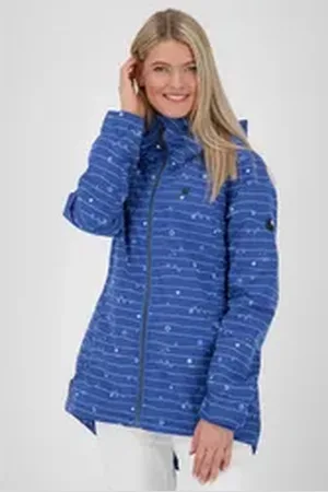 alife kickin Funktionsjacke LilouAK CS Jacket WOMEN mit modischem Alloverprint blau 34