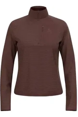 Odlo Langarmshirt Damen Langarmshirt ASCENT 542861 braun XS