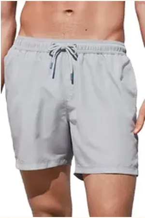 Next Badeshorts Basic-Badeshorts ohne Logo (1-St) grau 2XL Short