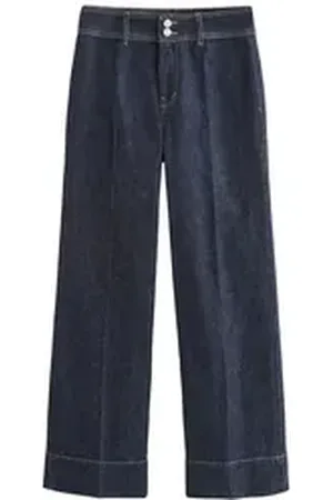 Next Weite Jeans Jeans mit weitem Bein und doppeltem Knopf (1-tlg) blau 29