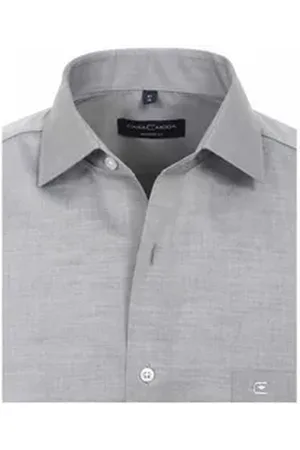 Casa Moda Businesshemd Business-Hemd Modern Fit 6530 grau|silberfarben XL