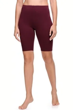 Ladeheid Leggings Damen Kurze Hose LA40-131 (1-tlg) elastischer Bund rot M