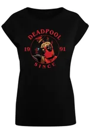 Absolute Cult T-Shirt Damen Ladies Deadpool - Brain Damage T-Shirt (1-tlg) schwarz XL