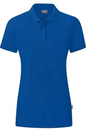 Jako Poloshirt Damen Polo Organic C6320 blau 48