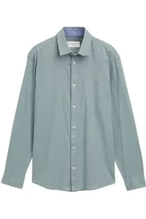 TOM TAILOR Langarmhemd grün XXL
