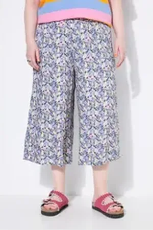 STUDIO UNTOLD Culotte Culotte Wide Legs Alloverprint Elastikbund rosa 42